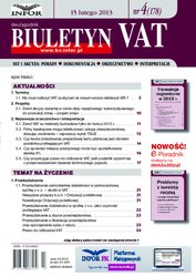 : Biuletyn VAT - e-wydanie – 4/2013