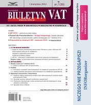 : Biuletyn VAT - e-wydanie – 7/2014