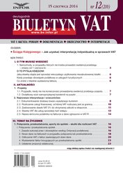 : Biuletyn VAT - e-wydanie – 12/2014