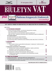 : Biuletyn VAT - e-wydanie – 16/2014