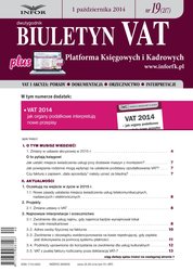 : Biuletyn VAT - e-wydanie – 19/2014
