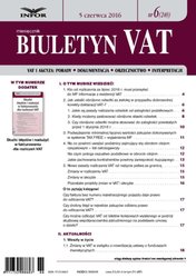 : Biuletyn VAT - e-wydanie – 6/2016