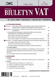 : Biuletyn VAT - e-wydanie – 7/2016