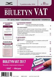 : Biuletyn VAT - e-wydanie – 10/2016