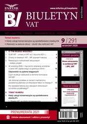 : Biuletyn VAT - e-wydanie – 9/2020
