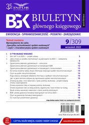 : Biuletyn Głównego Księgowego - e-wydanie – 9/2022