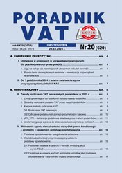 : Poradnik VAT - e-wydania – 20/2024