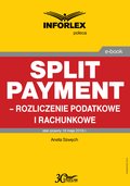 Split payment - rozliczenie podatkowe i rachunkowe - ebook