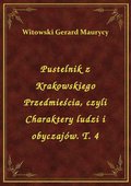 Pustelnik z Krakowskiego Przedmieścia, czyli Charaktery ludzi i obyczajów. T. 4 - ebook