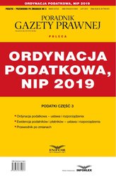 : ORDYNACJA PODATKOWA, NIP 2019 - ebook