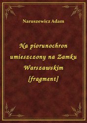 : Na piorunochron umieszczony na Zamku Warszawskim [fragment] - ebook