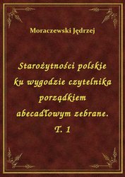 : Starożytności polskie ku wygodzie czytelnika porządkiem abecadłowym zebrane. T. 1 - ebook