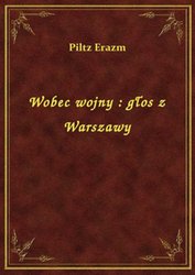 : Wobec wojny : głos z Warszawy - ebook