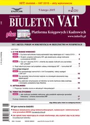 : Biuletyn VAT - e-wydanie – 2/2015