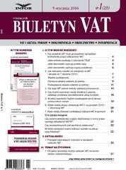 : Biuletyn VAT - e-wydanie – 1/2016