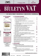 : Biuletyn VAT - e-wydanie – 2/2016