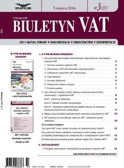 : Biuletyn VAT - e-wydanie – 3/2016