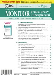 : Monitor Prawa Pracy i Ubezpieczeń - e-wydanie – 18/2017