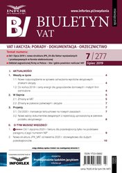 : Biuletyn VAT - e-wydanie – 7/2019