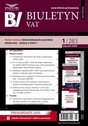 : Biuletyn VAT - e-wydanie – 1/2020