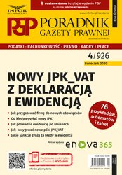 : Poradnik Gazety Prawnej - e-wydanie – 4/2020