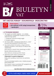 : Biuletyn VAT - e-wydanie – 8/2022