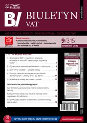 : Biuletyn VAT - e-wydanie – 9/2022
